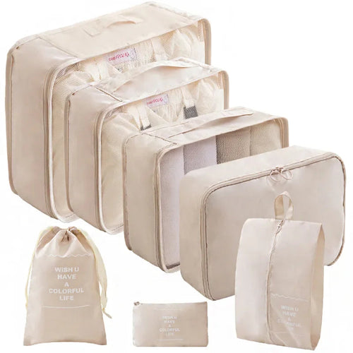 Organisateurs de valise (set 7 pièces) - Cubes de Rangement Voyage