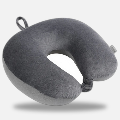 Coussin tour de cou microbilles gris