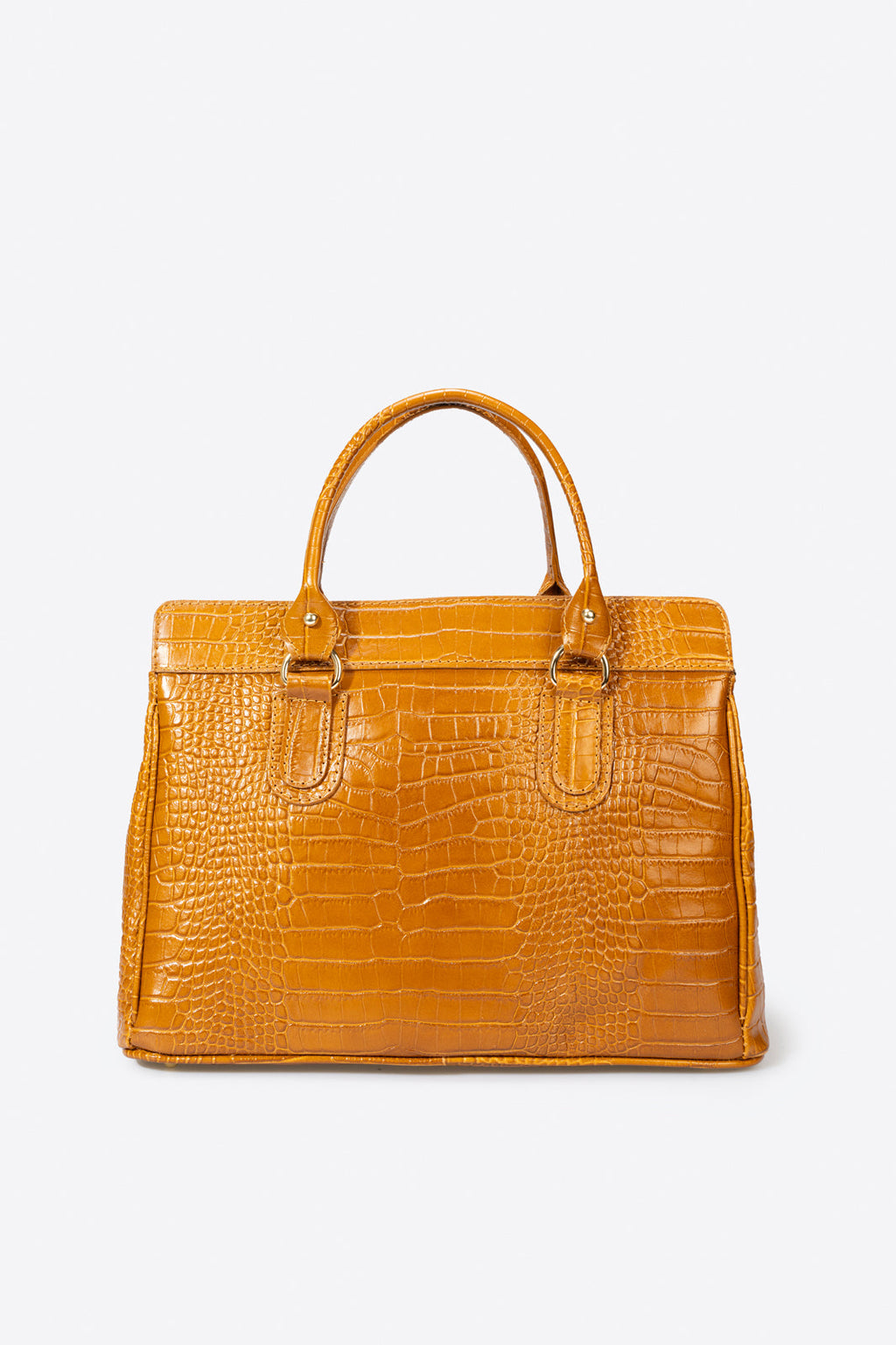 Sac à main La Sorrentine - cuir, Made in Italy - Cognac