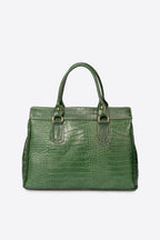 Sac à main La Sorrentine - cuir, Made in Italy - Vert