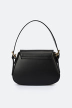 Sac à main La Pisane - cuir, Made in Italy - Noir