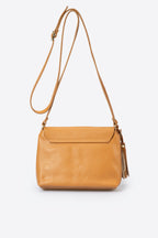 Sac bandoulière La Trévise - cuir, Made in Italy - Cognac