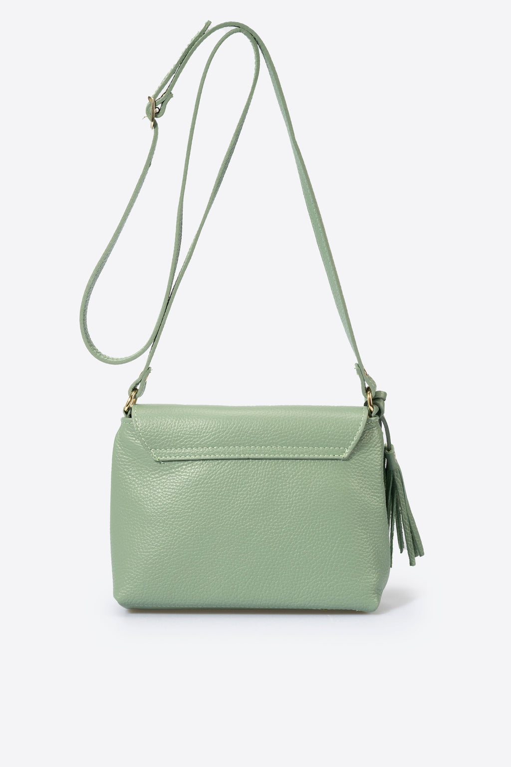 Sac bandoulière La Trévise - cuir, Made in Italy - Menthe