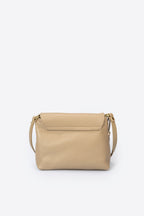 Sac bandoulière La Trévise - cuir, Made in Italy - Taupe