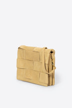 Sac épaule La Sarde - cuir dollaro, Made in Italy - Taupe
