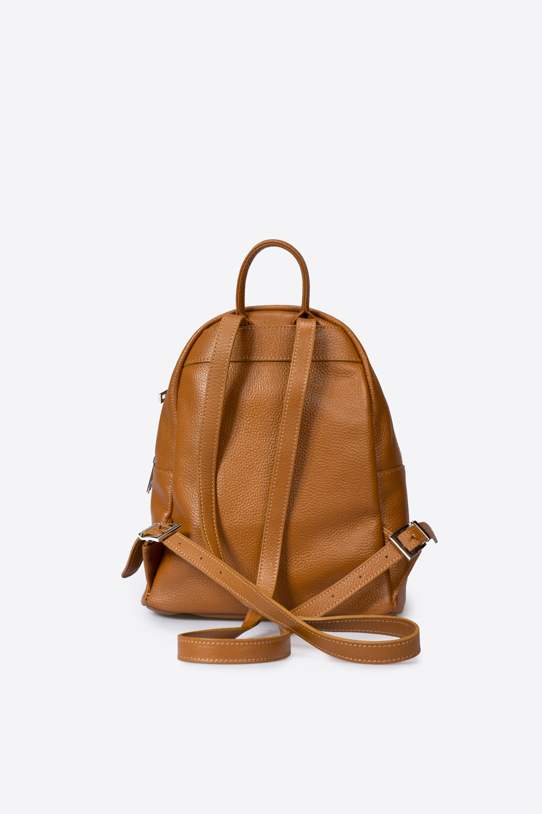 Sac à dos La Positano - cuir, Made in Italy - Cognac