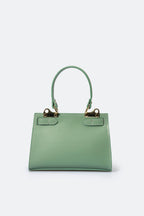 Sac à main La Parme - cuir, Made in Italy - Menthe
