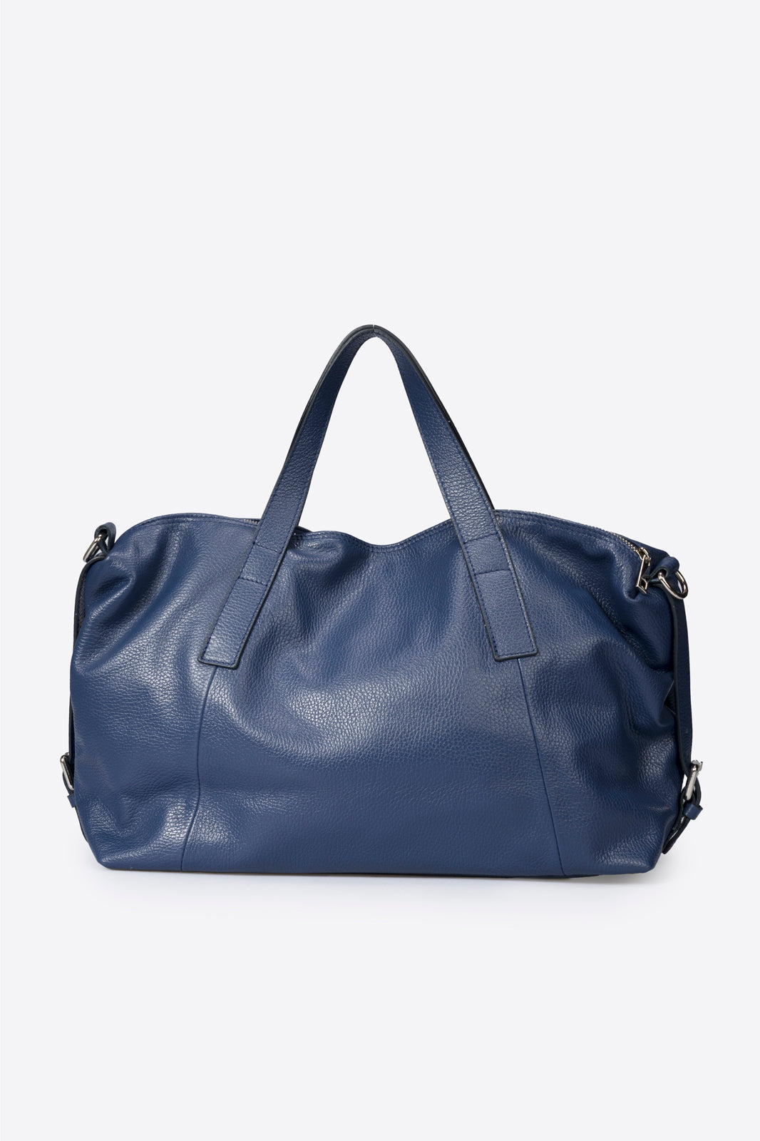 Sac à main La Bolonaise - cuir, Made in Italy - Bleu