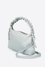 Sac à main La Génoise - cuir, Made in Italy - Bleu ciel