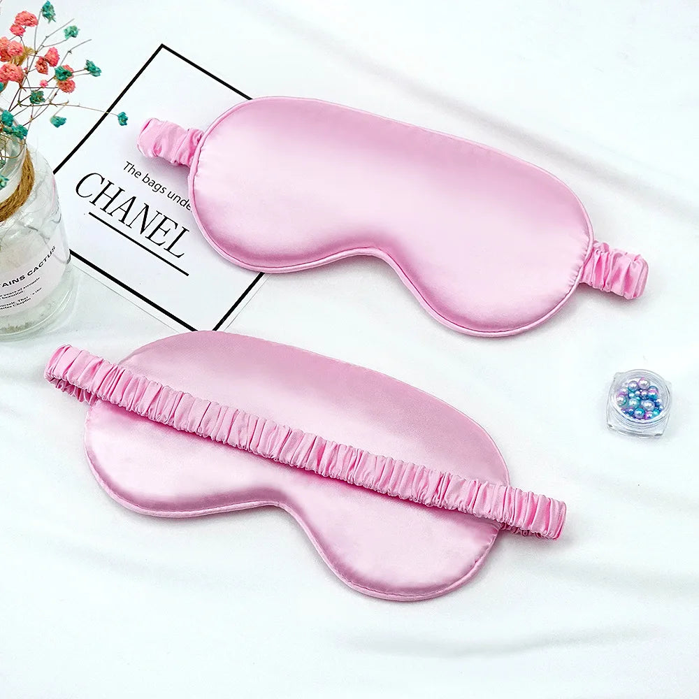 Masque de nuit satiné - Rose