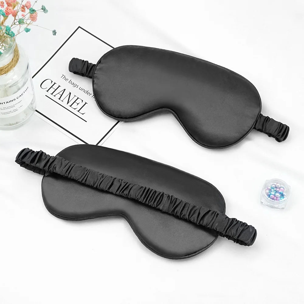 Masque de nuit satiné - Noir