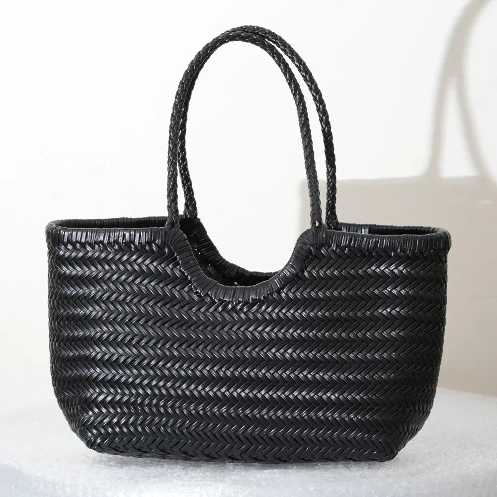 Sac cabas La Tressée - cuir artisanal