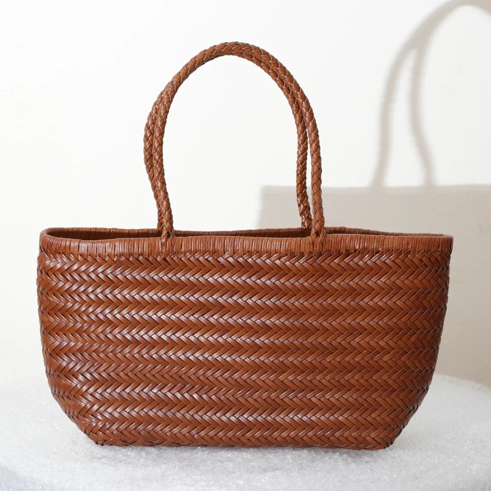 Sac cabas La Tressée - cuir artisanal