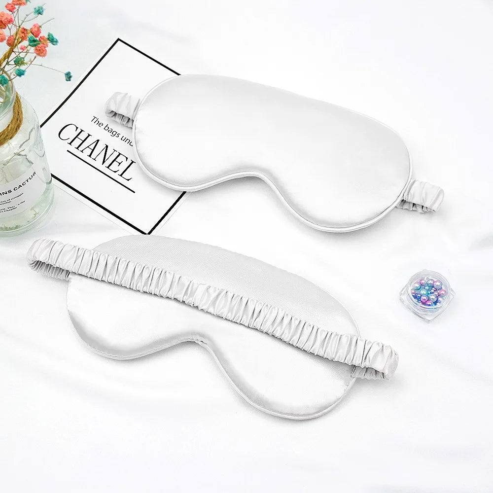 Masque de nuit satiné - Blanc