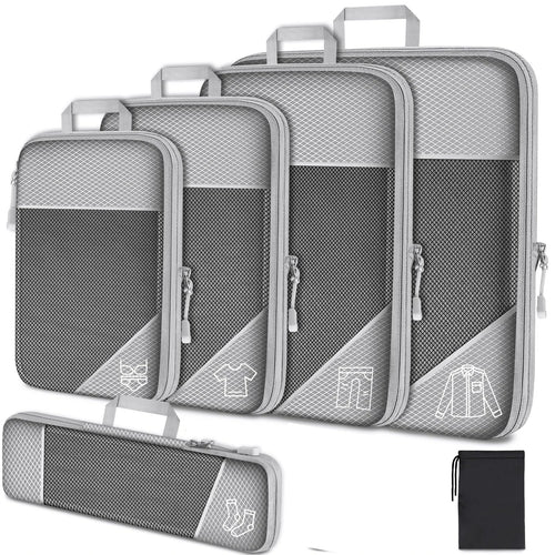 Cubes de compression voyage (set 6 pièces) - Gagnez 30% de Place