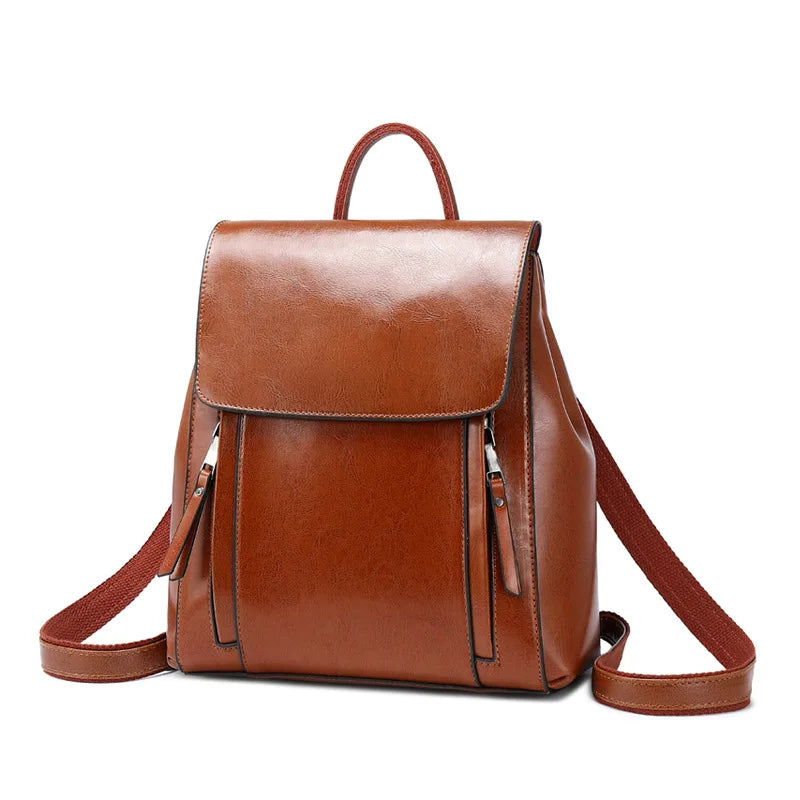 Sac à dos La Convertible - cuir véritable, bandoulière