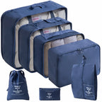 Organisateurs de valise (set 7 pièces) - Cubes de Rangement Voyage