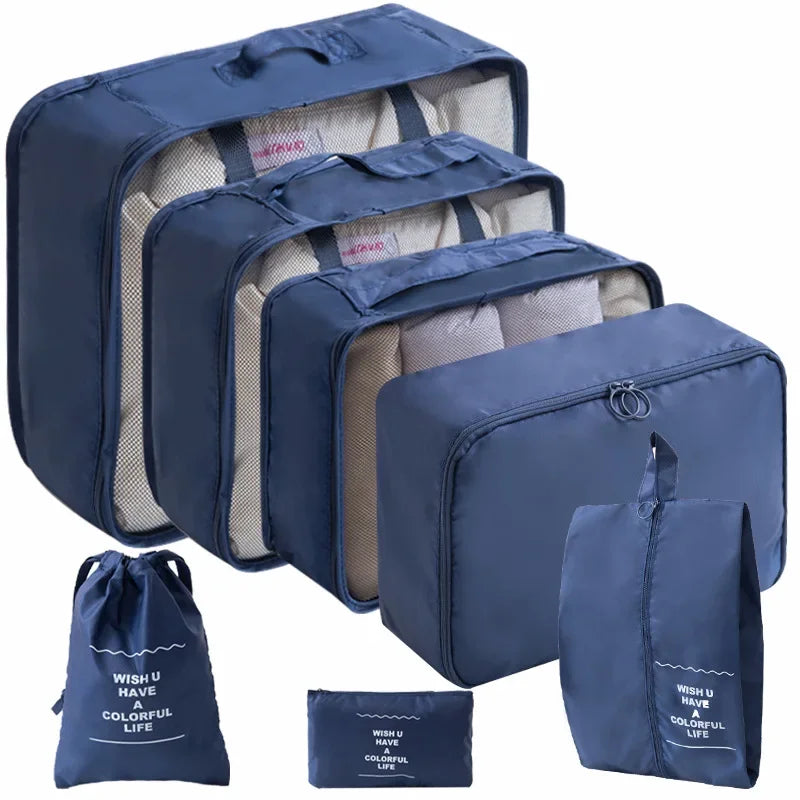 Organisateurs de valise (set 7 pièces) - Cubes de Rangement Voyage