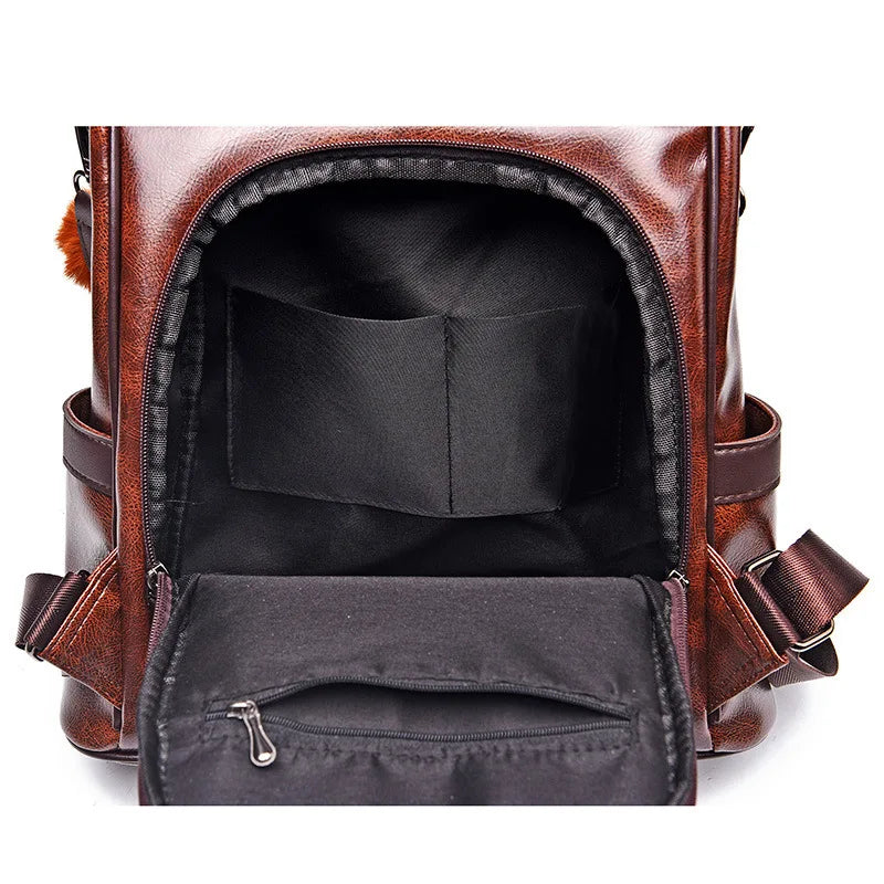 Sac a dos femme vintage - Cuir souple, esprit retro