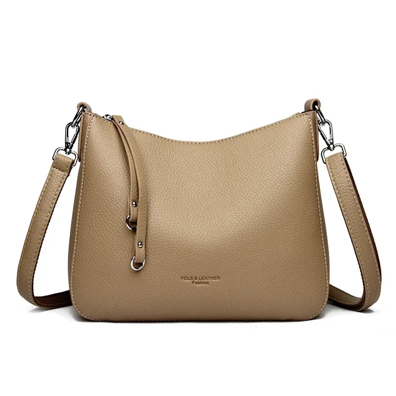Sac bandoulière La Quotidienne - cuir souple