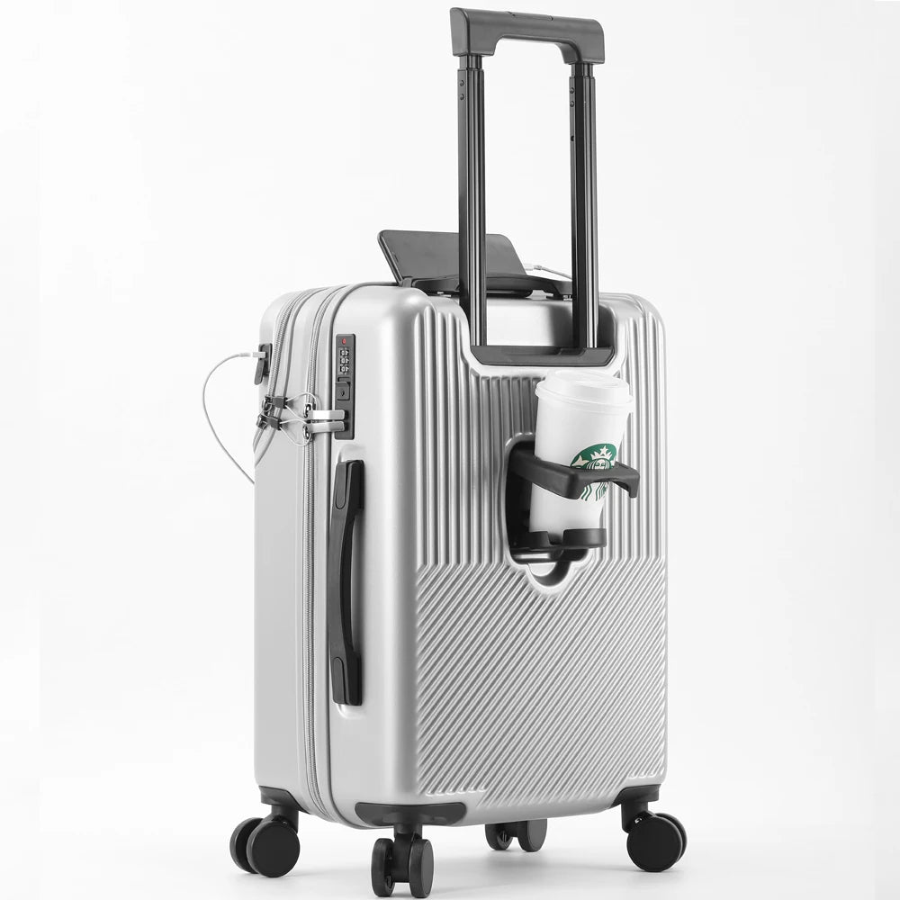 Valise La Business - Compacte, porte-gobelet, serrure TSA