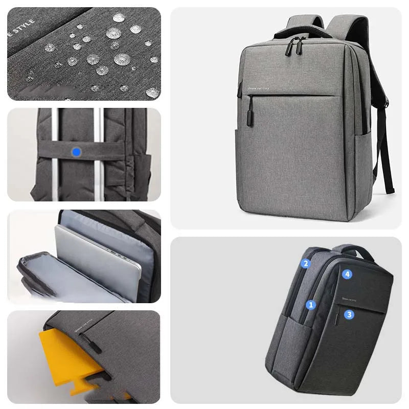 Sac à dos ordinateur 17,3" - Grande Capacité, Imperméable, Multi-poches