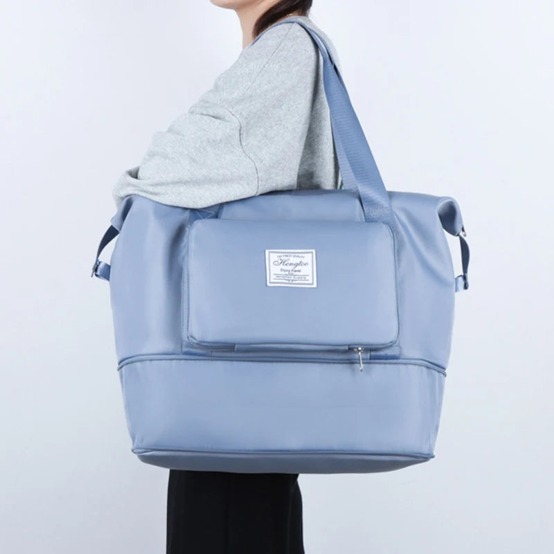 Sac de voyage extensible grande capacite - Poche chaussures