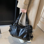 Sac epaule femme retro spacieux - Cuir souple