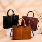 Sac cabas bandouliere cuir veritable - Format A4