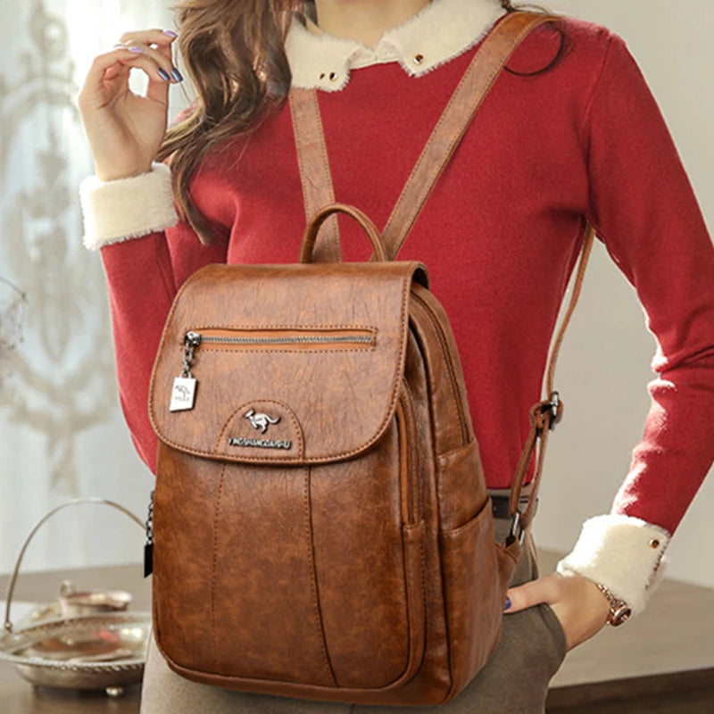 Sac a dos femme cuir premium - Doux et structure