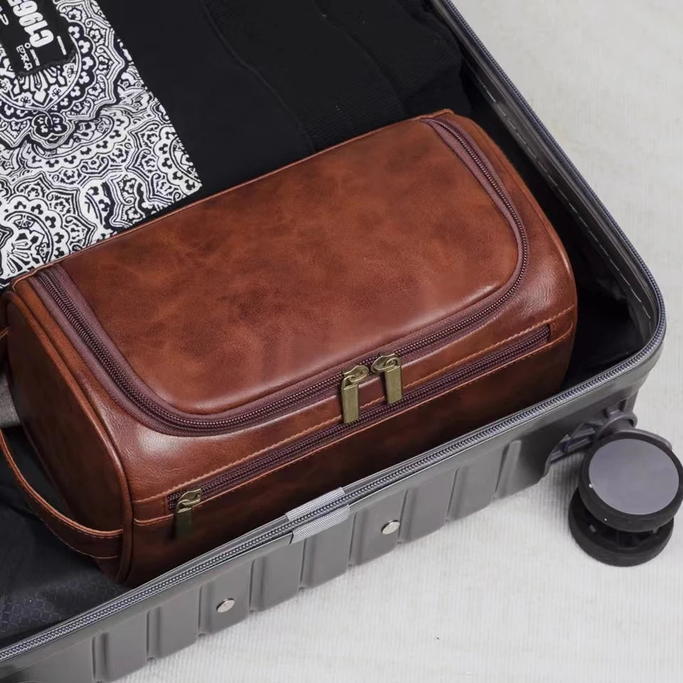 Trousse de toilette homme cuir - Kit Dopp
