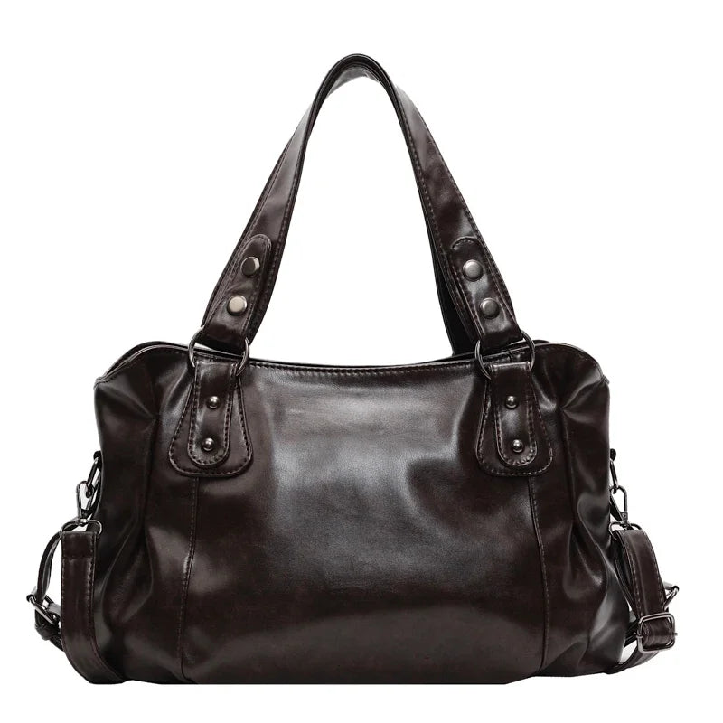 Sac épaule femme rétro simili cuir - vue 9