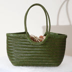 Sac cabas La Tressée - cuir artisanal