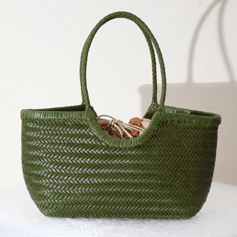 Sac cabas La Tressée - cuir artisanal