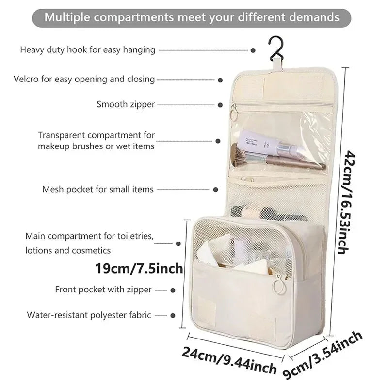 Trousse de toilette à suspendre - dimensions