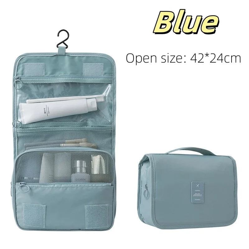 Trousse de toilette à suspendre - Bleu