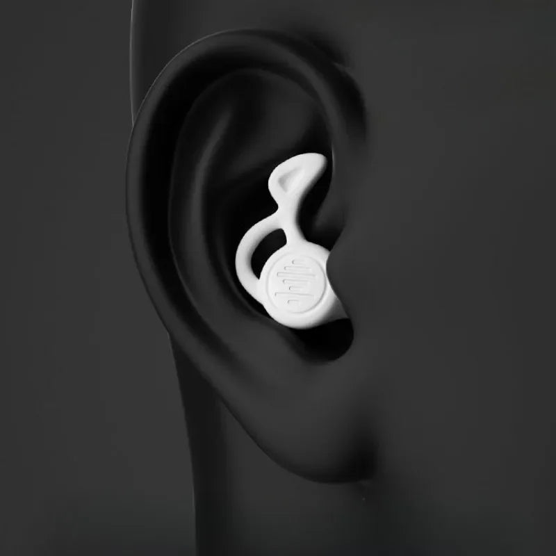 Bouchons d'oreilles silicone 3 couches - porté dans l'oreille