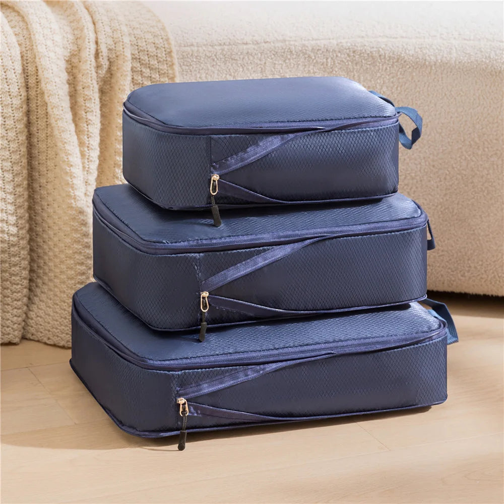Set d'organisateurs de valise 3 pièces - Compressibles & Imperméables