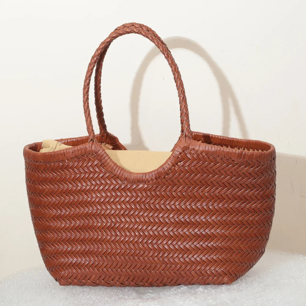 Sac cabas La Tressée - cuir artisanal
