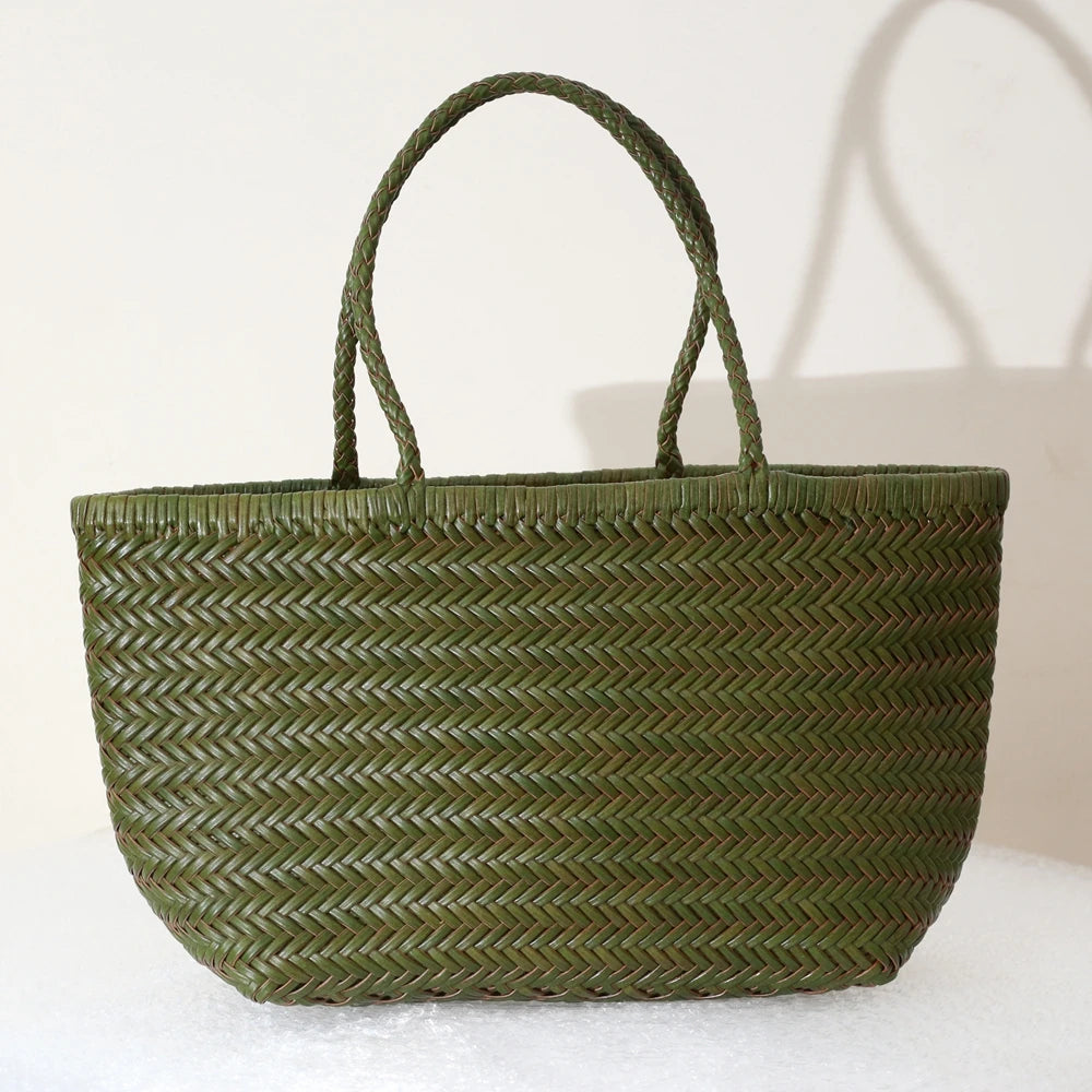Sac cabas La Tressée - cuir artisanal