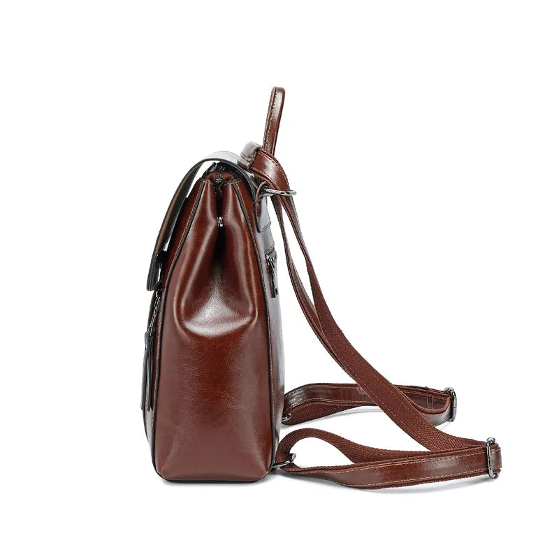 Sac a dos femme cuir veritable convertible bandouliere