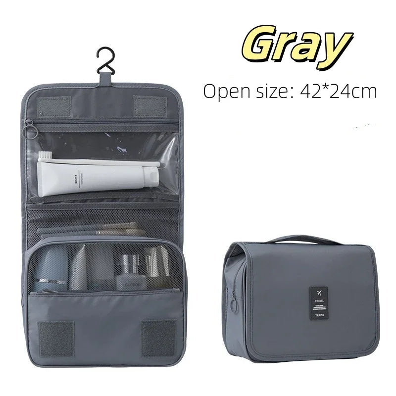 Trousse de toilette à suspendre - Gris