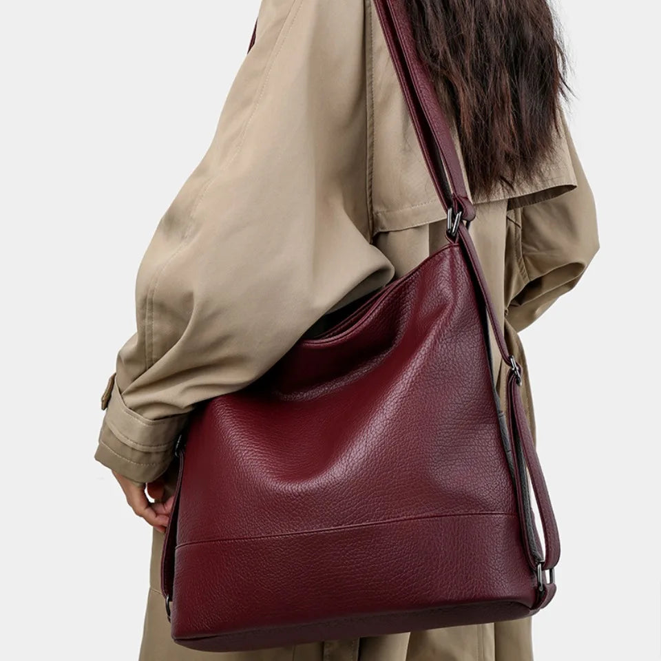 Sac a dos femme cuir grande capacite