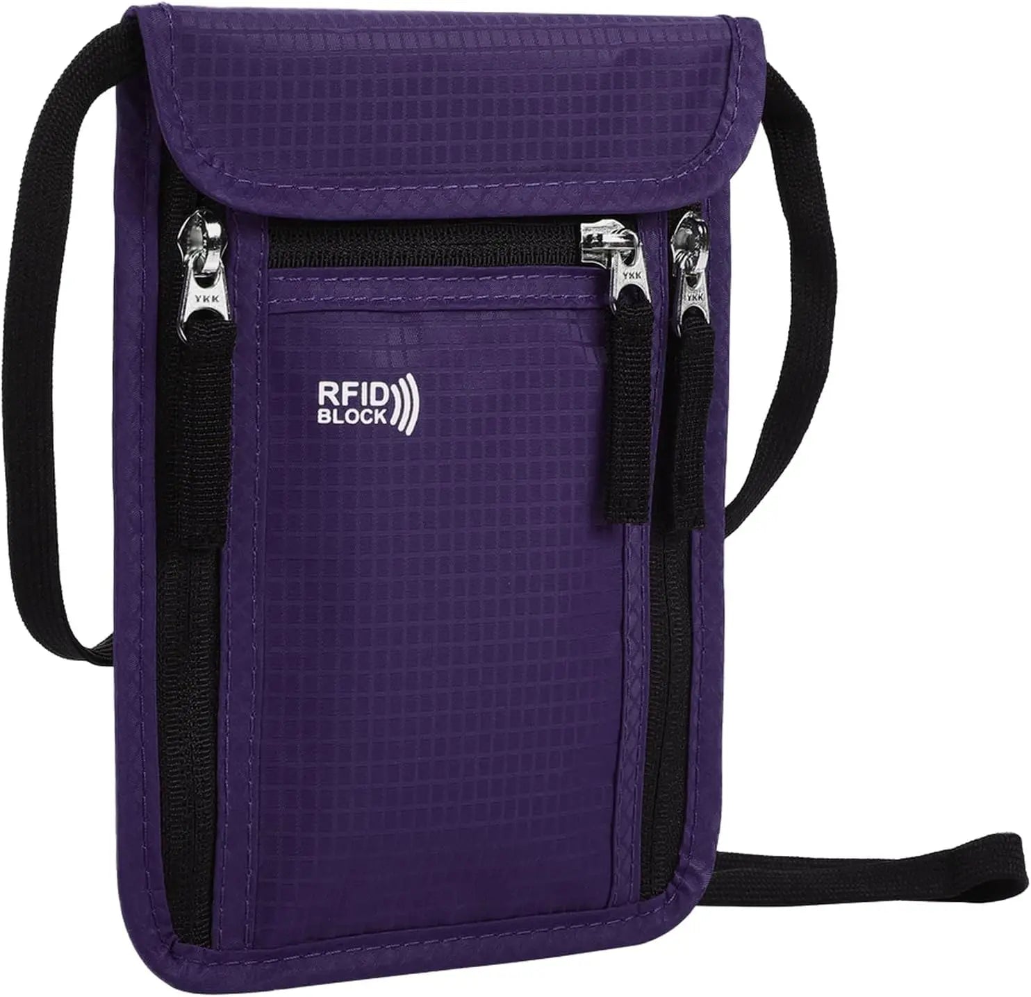 Pochette tour de cou passeport - Portage discret sous la veste