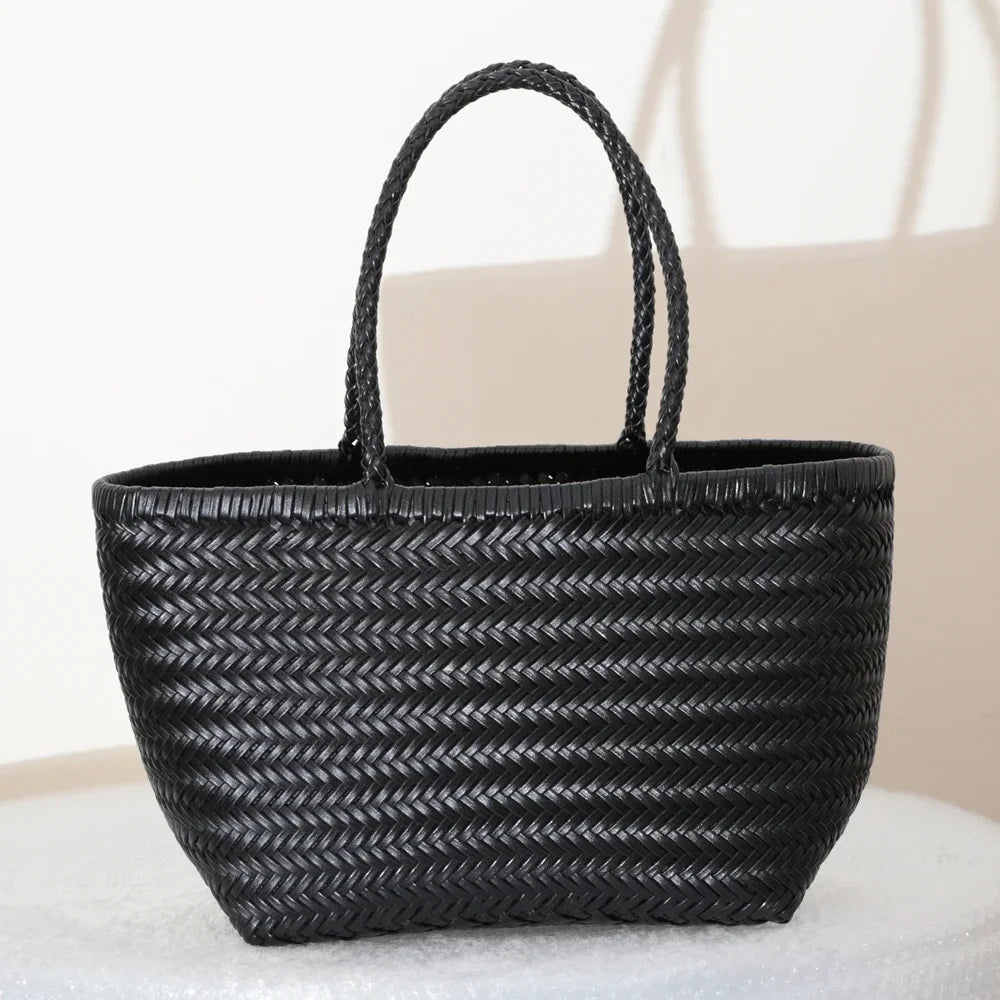 Sac cabas La Tressée - cuir artisanal