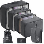 Organisateurs de valise (set 7 pièces) - Cubes de Rangement Voyage