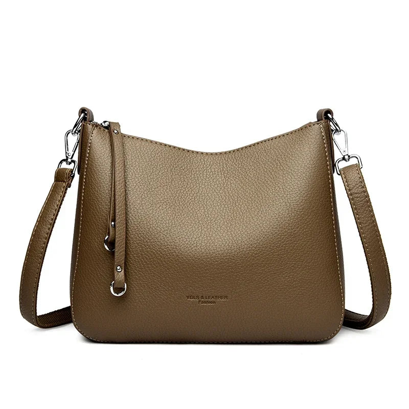 Sac bandoulière La Quotidienne - cuir souple