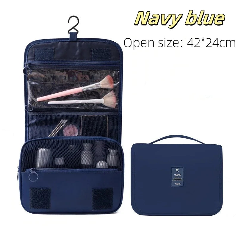 Trousse de toilette à suspendre - Bleu marine