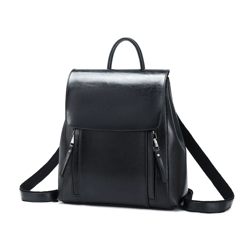 Sac à dos La Convertible - cuir véritable, bandoulière
