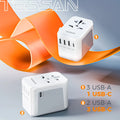 Adaptateur de voyage universel TESSAN - USB et USB-C